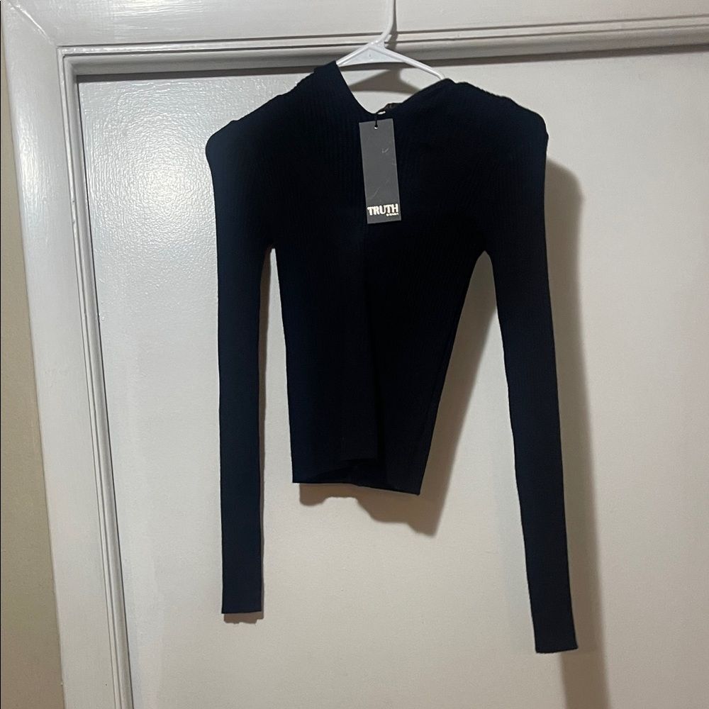 Truth Women's Black Long Sleeve Top XS NWT